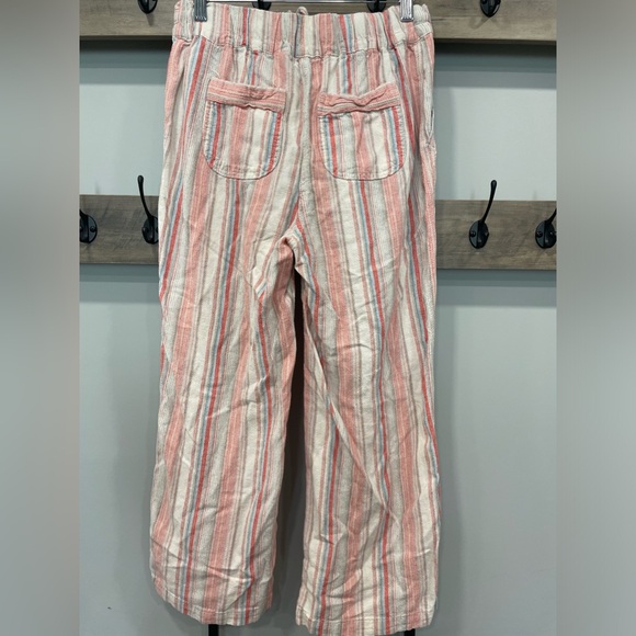 Denim&Co. Striped Wide Leg Pants - Pink and Cream - Picture 6 of 7